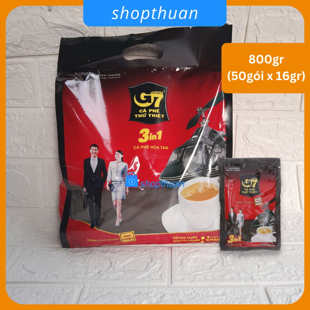 Cà phê sữa G7 3 in 1 800g ( 50 gói x 16g )