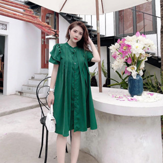 Váy bầu đẹp - Đầm bầu suông thời trang-free size 43-70kg