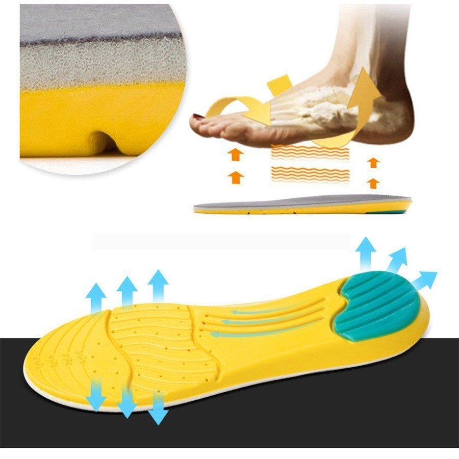 Miếng Lót Đế Giày Thể Thao Yellow Sport - Êm Chân Khử Mùi