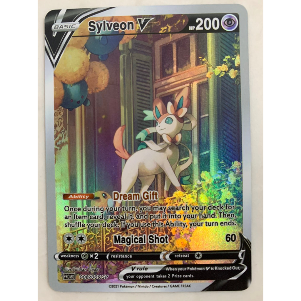 Thẻ bài Pokemon Sylveon V -008/009Sp promo Alternate Art Ultra Rare