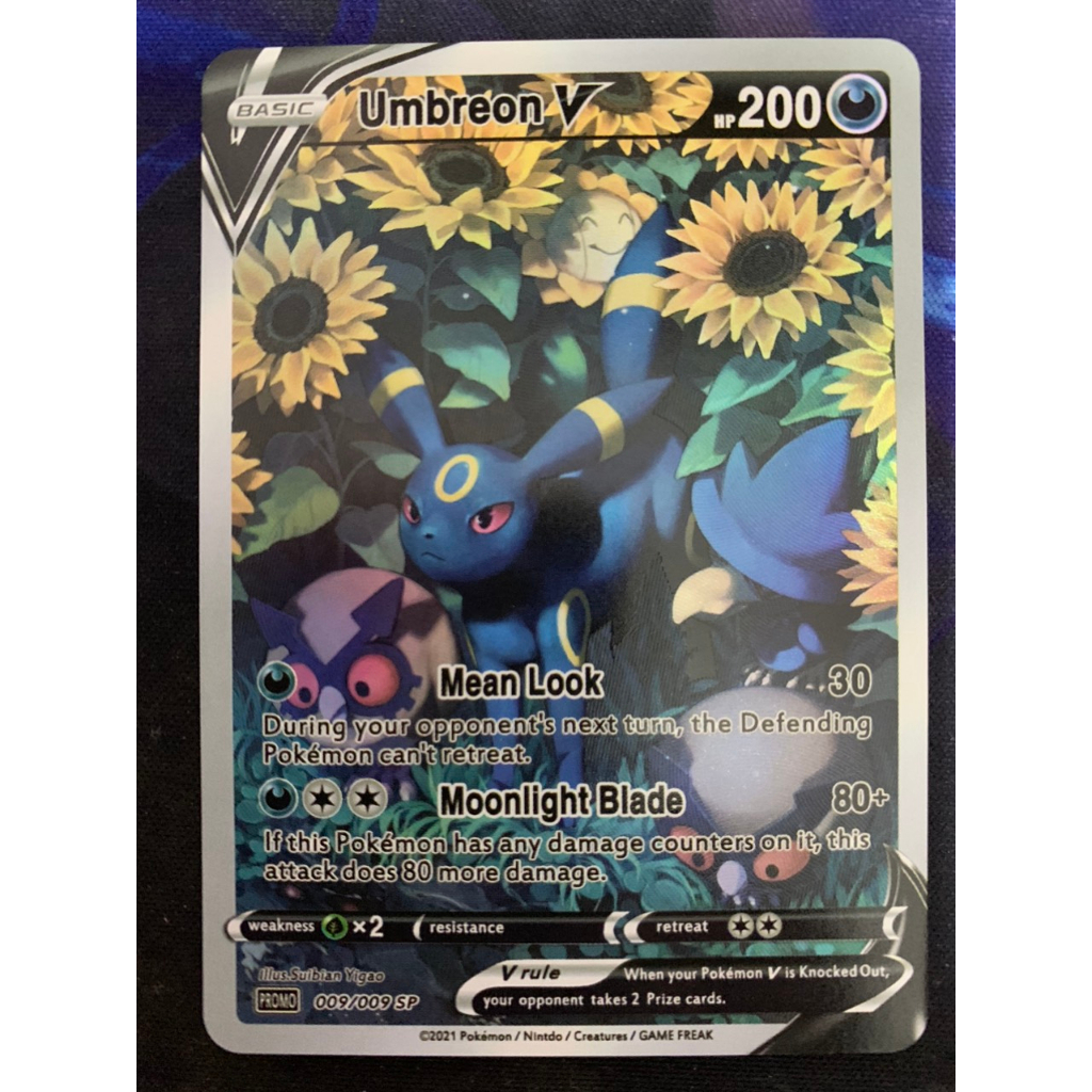 Thẻ bài Pokemon Umbreon V -009/009Sp promo Alternate Art Ultra Rare