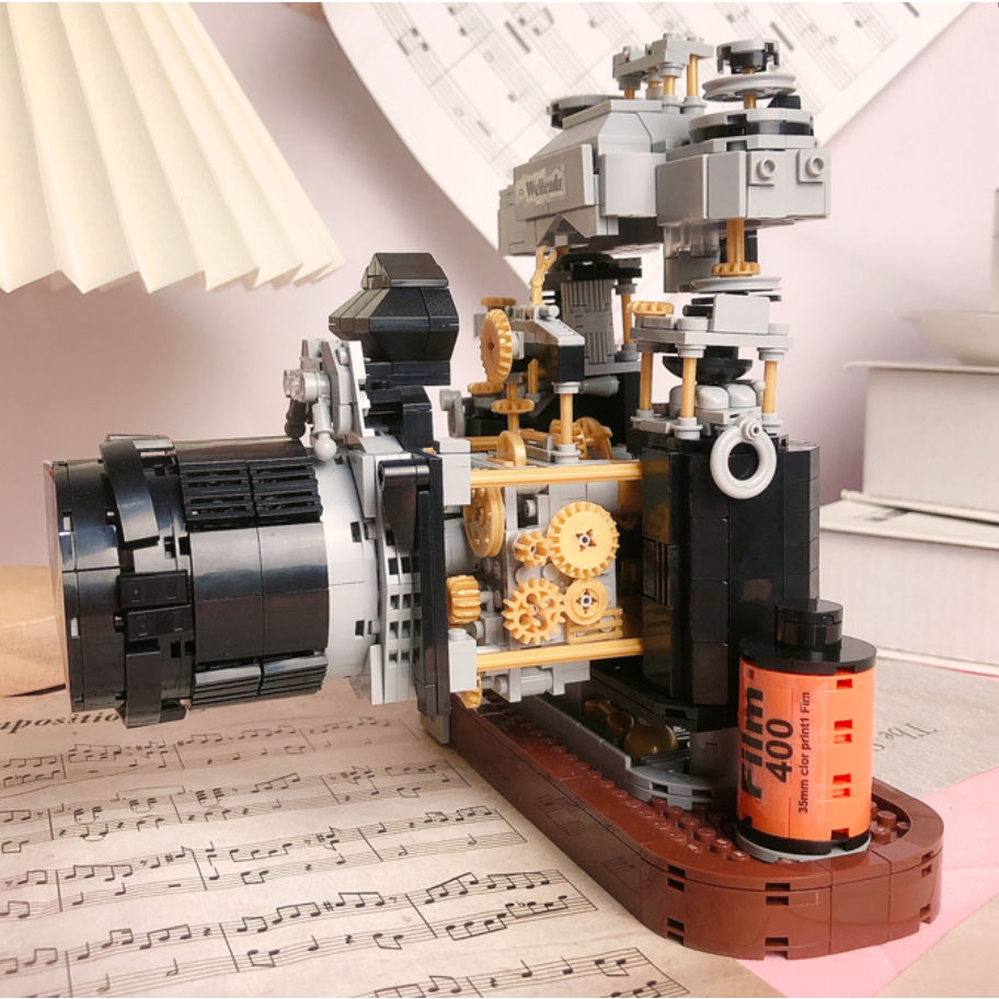 Đồ Chơi Mô Hình Lắp Ráp Máy Ảnh, Lắp Ráp 3D,Mô Hình Trang Trí, Decor Cao Cấp, Quà Tặng