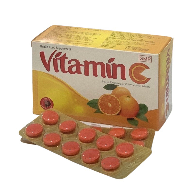 Vitamin C ( hộp 100 viên) - Tăng sức đề kháng
