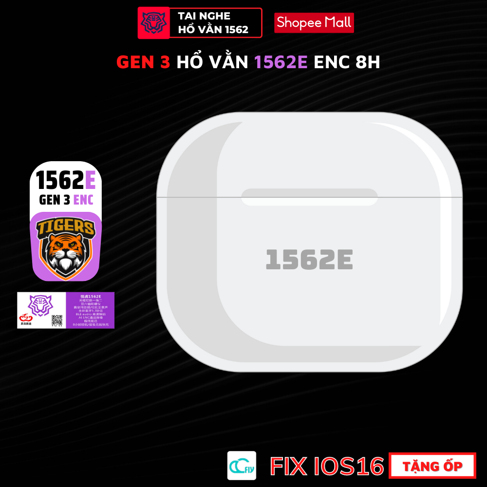 Tai Nghe Earldom Louda Gen 3 1562E ENC - Âm Vòm - Pin 8H