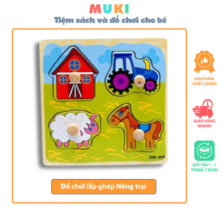 Đồ chơi lắp ghép cho bé - Đồ chơi lắp ghép Nông trại (Từ 1-2 tuổi)