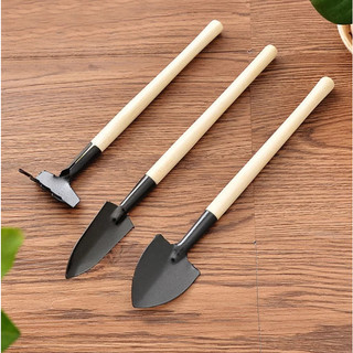Bộ dụng cụ làm vườn 3 món - Bộ xẻng trồng sen đá, xương rồng,..