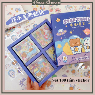 SET 100 TẤM STICKER ĐỦ MẪU