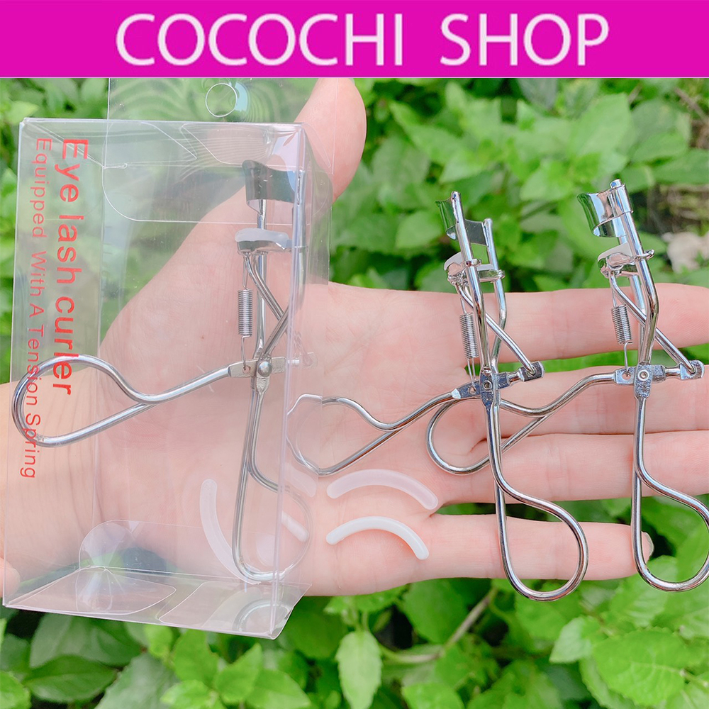 Kẹp Bấm Mi Siêu Cong EYE Bằng Inox Cao Cấp Bấm Êm Tặng Kèm 1 Đệm Kẹp