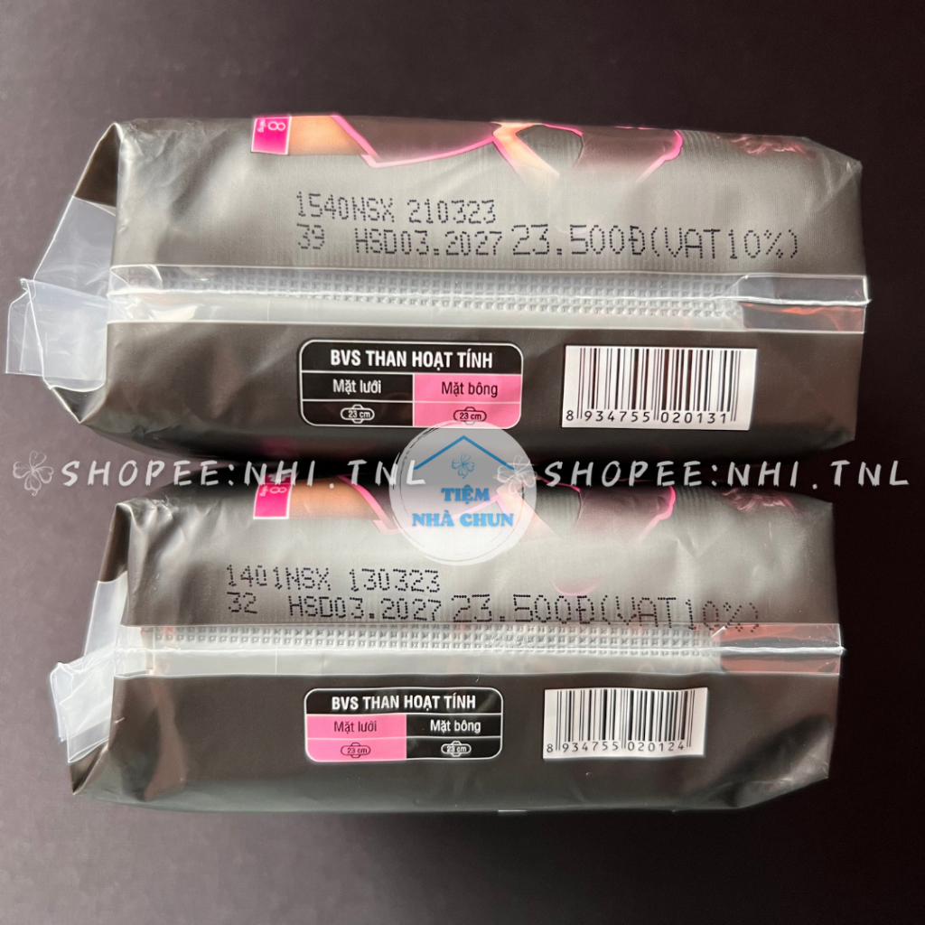 CHE TÊN  -  LỐC 6 GÓI 8 MIẾNG 23CM - Băng Vệ Sinh Diana Than Hoạt Tính Nano Bạc Mặt Bông / Mặt Lưới - NHI.TNL