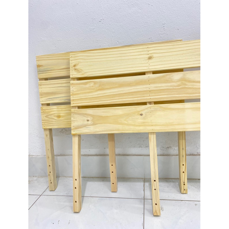 GƯỜNG PALLET GỖ THÔNG DECOR CHÂN CAO 20CM CÓ ĐẦU GIƯỜNG NHƯ HÌNH