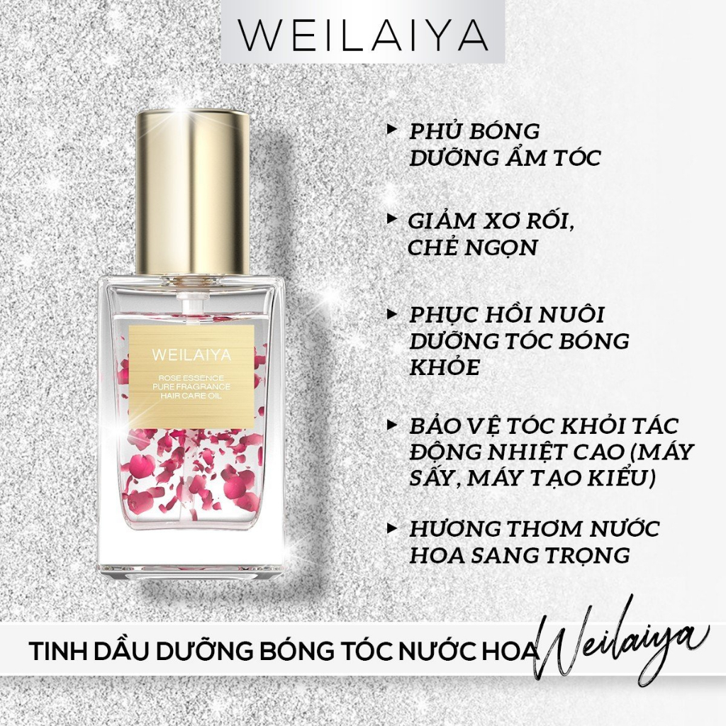 Tinh Dầu Dưỡng Tóc Weilaiya Hoka Serum Dưỡng Tóc Hương Nước Hoa Thơm Lâu Quyến Rũ Không Bết Dính Phục Hồi Giảm Xơ Tóc