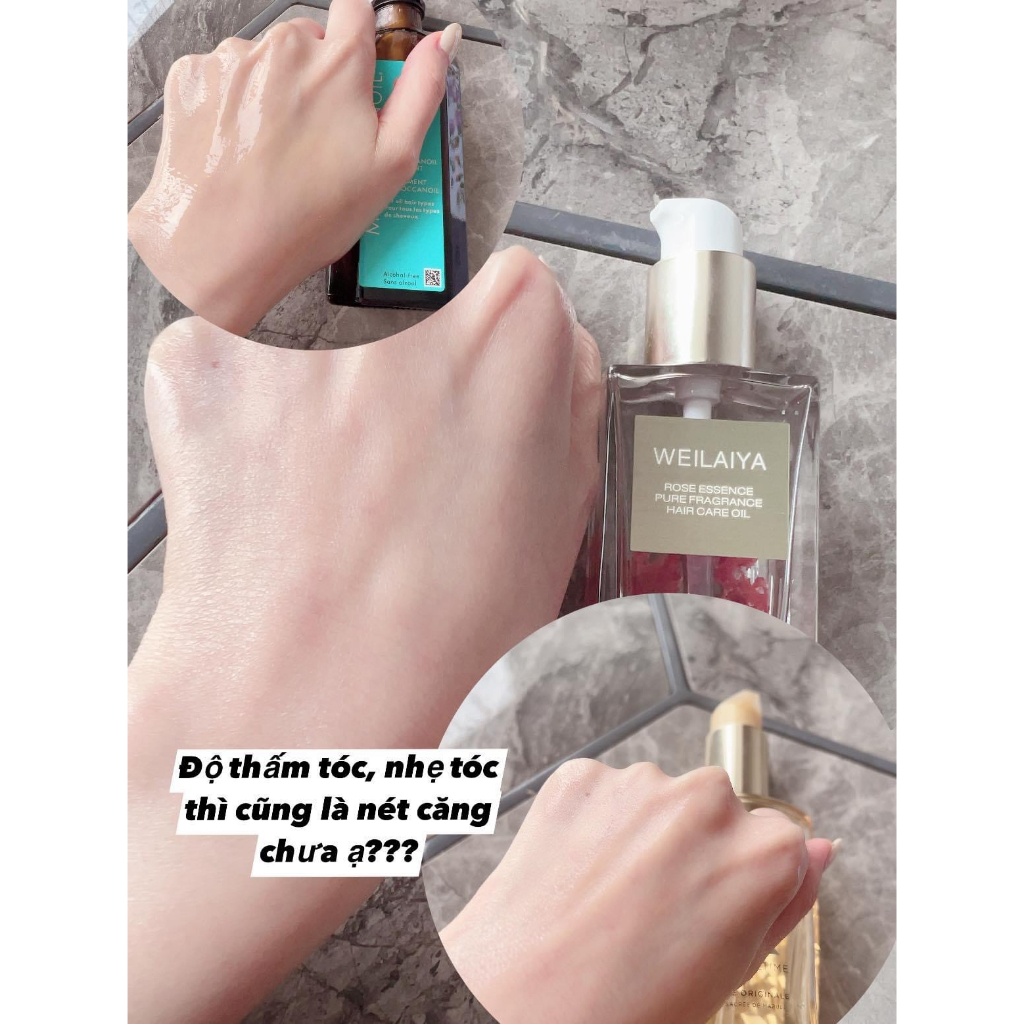 Tinh Dầu Dưỡng Tóc Weilaiya Hoka Serum Dưỡng Tóc Hương Nước Hoa Thơm Lâu Quyến Rũ Không Bết Dính Phục Hồi Giảm Xơ Tóc