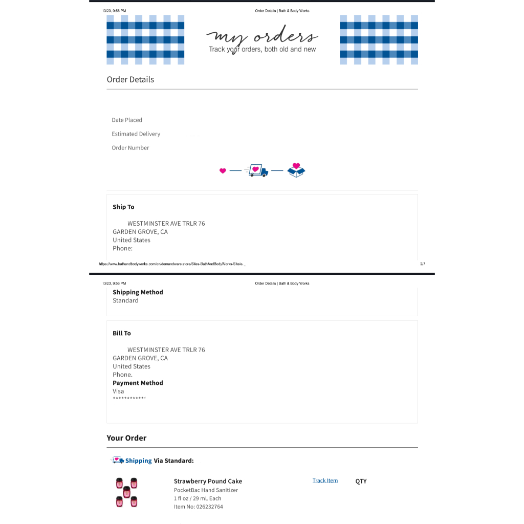 XỊT THƠM BATH & BODY WORKS BODY MIST NHIỀU MÙI, BILL MỸ