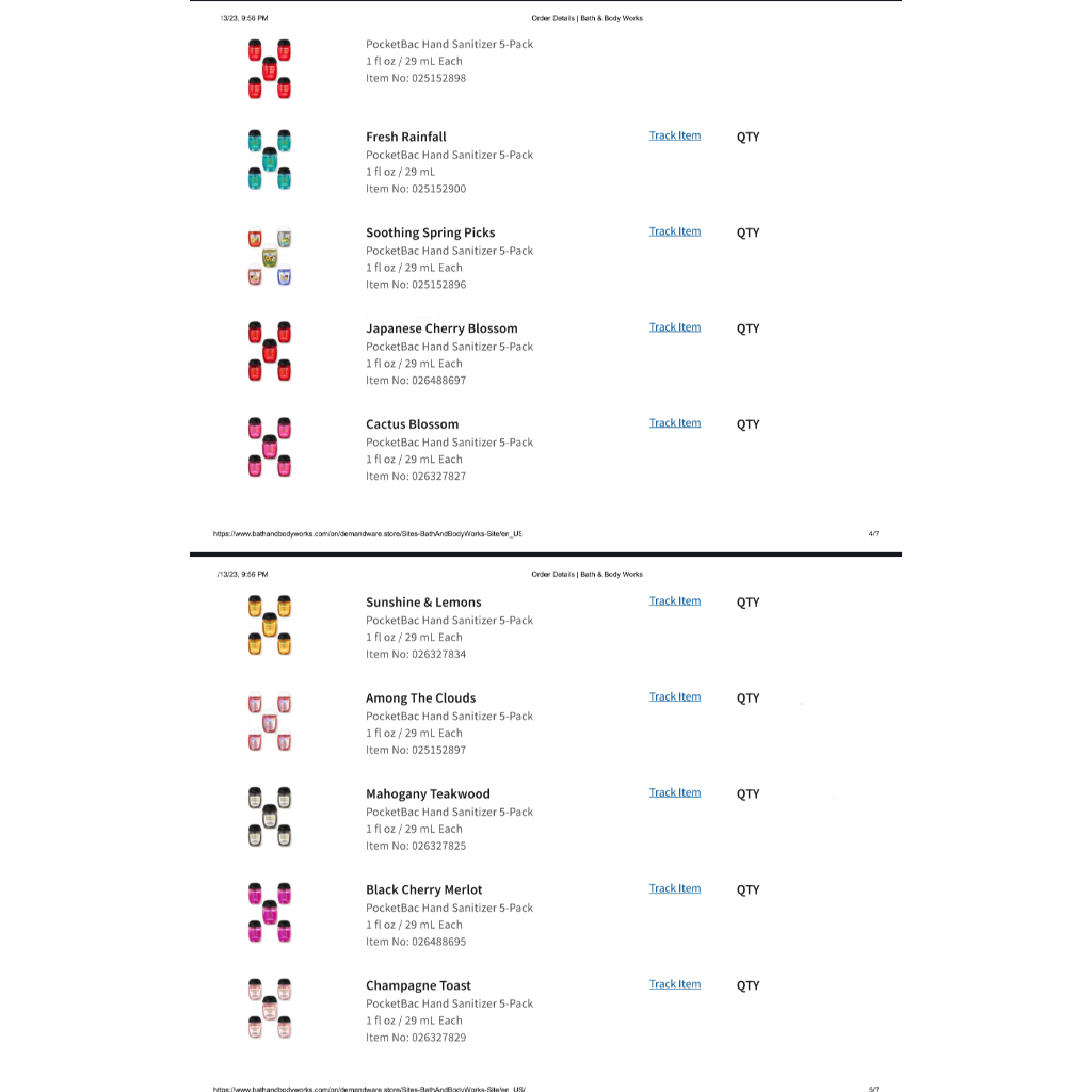 XỊT THƠM BATH & BODY WORKS BODY MIST NHIỀU MÙI, BILL MỸ