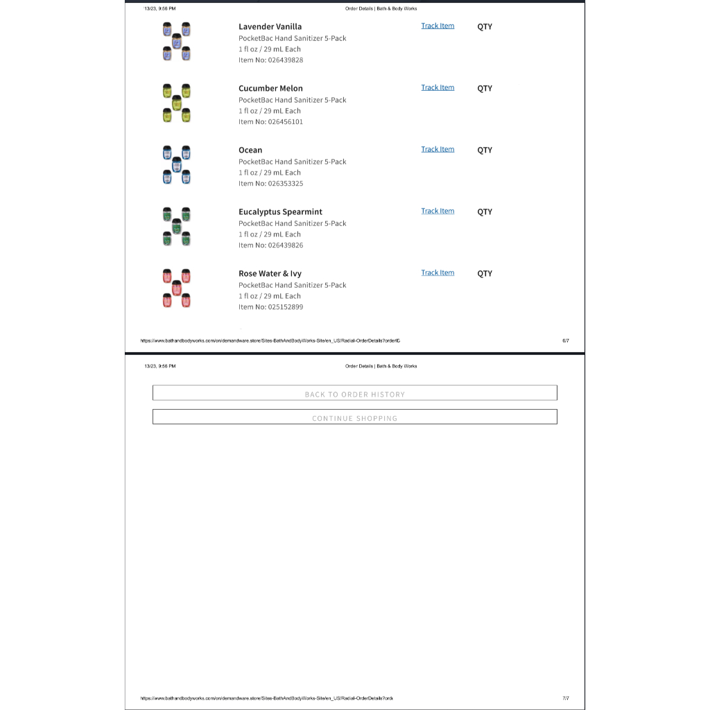 XỊT THƠM BATH & BODY WORKS BODY MIST NHIỀU MÙI, BILL MỸ