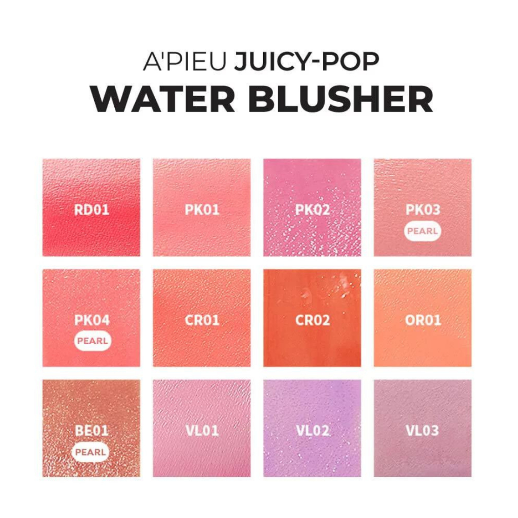 Phấn má hồng dạng kem A'PIEU/ Apieu Juicy Pang Water Blusher 9g
