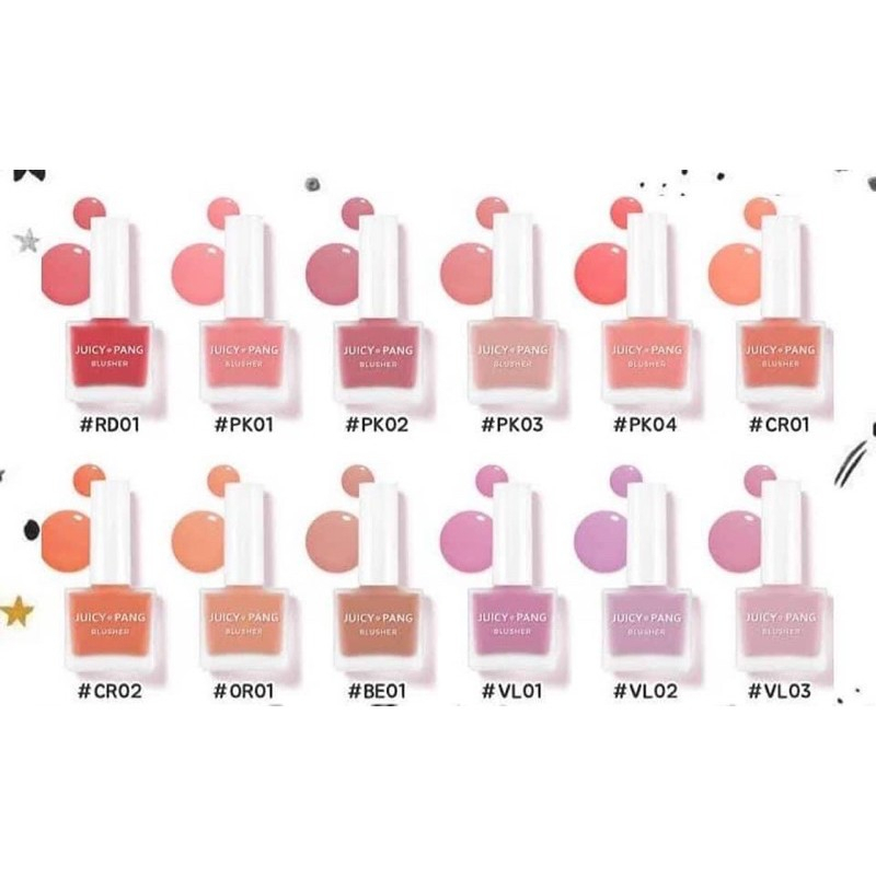 Phấn má hồng dạng kem A'PIEU/ Apieu Juicy Pang Water Blusher 9g