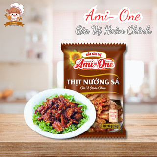 Sốt gia vị ướp thịt nướng sả đặc biệt thơm ngon đậm vị ami one. Gia vị sốt ướp thịt nướng sả, tiện lợi chuẩn vị nhà hàng