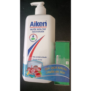(TẶNG KÈM XBC ROMANO 90G) NƯỚC RỬA TAY   AIKEN  500ml