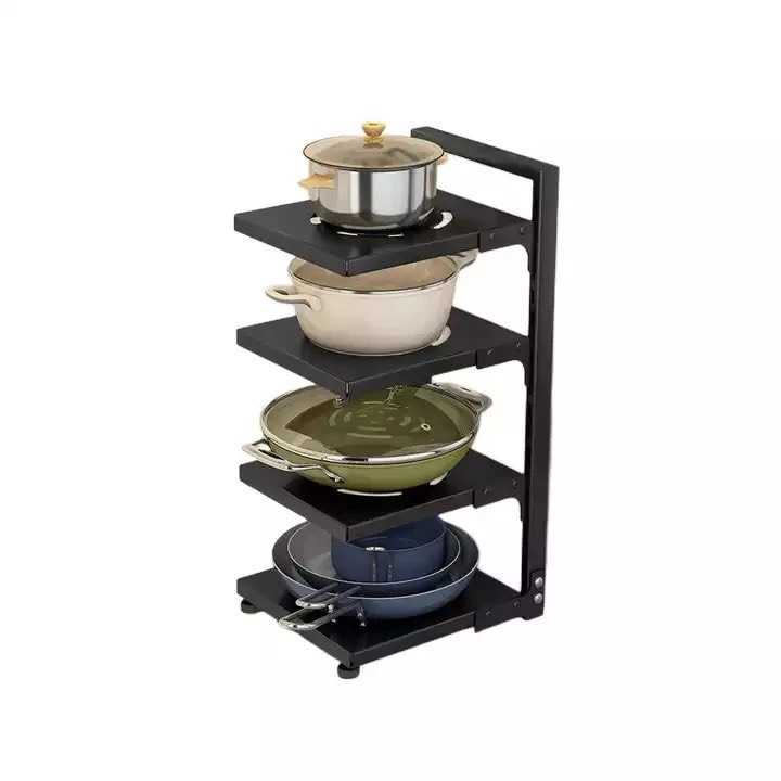 Kệ để xoong nồi nhiều tầng 3 màu sắc 3- 4- 5 tầng có thể điều chỉnh Thông Minh