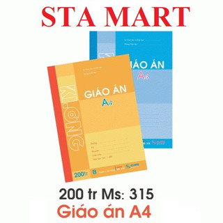 Sổ giáo án A4 Klong - Sổ giáo án kẻ ngang 200 trang, MS 315