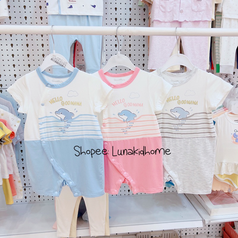 Body cộc Goodmama mềm mịn cho bé trai, bé gái