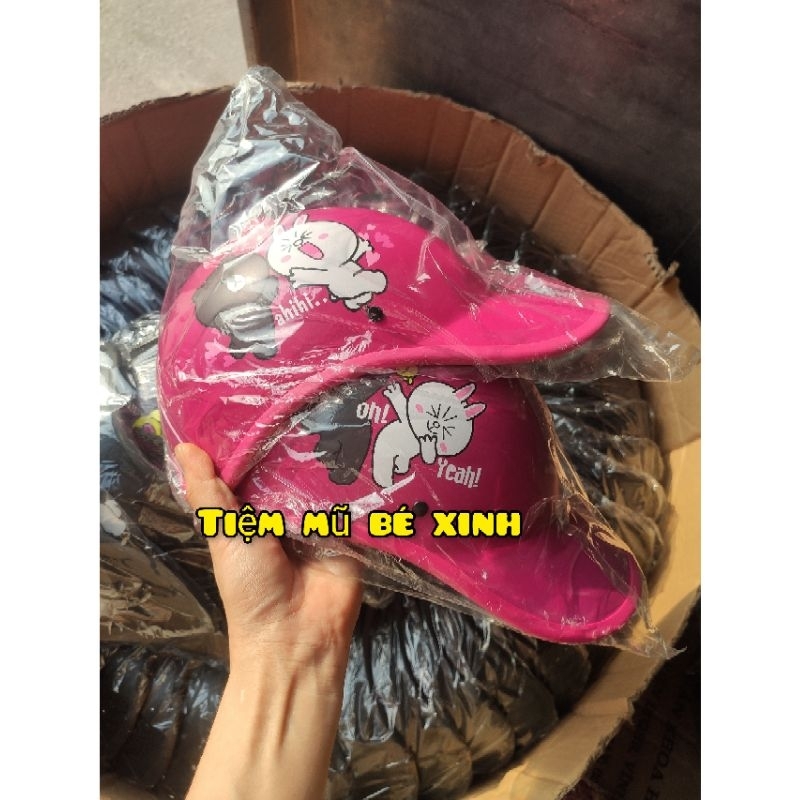 Mũ Bảo hiểm lưỡi trai 2 lớp  Kitty Sài gòn -