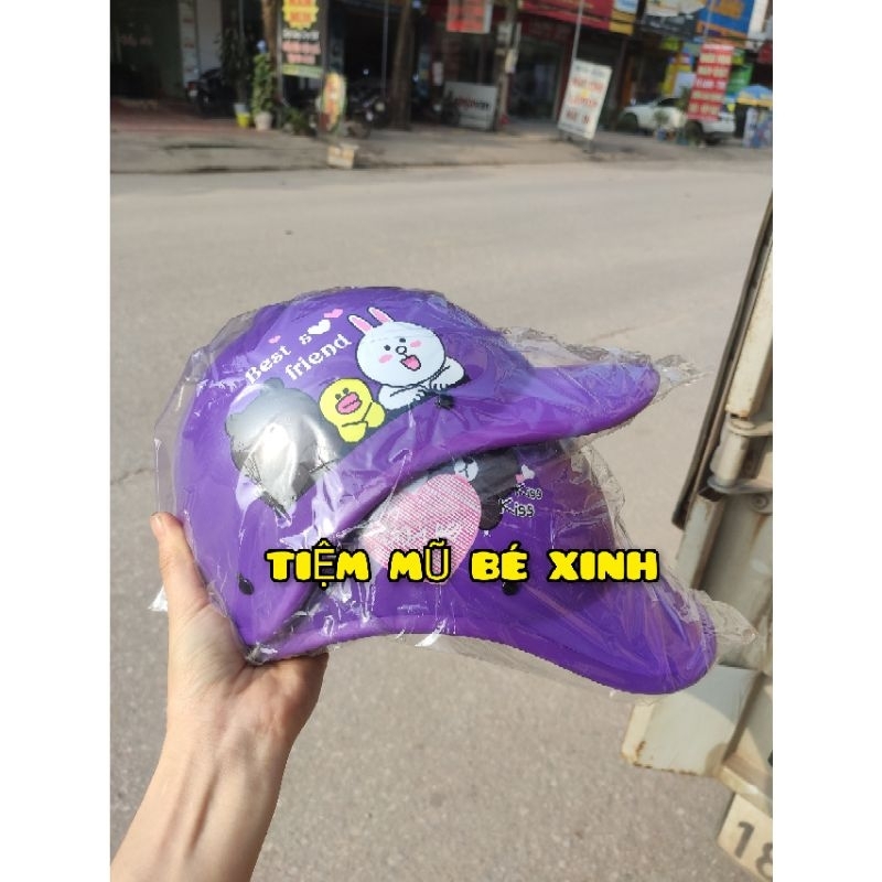 Mũ Bảo hiểm lưỡi trai 2 lớp  Kitty Sài gòn -