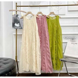 Đầm suông sát nách ngực xếp ly sang trọng VIENS STORE