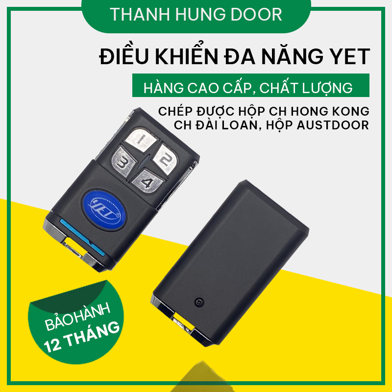 Tay Điều Khiển YET THANH HUNG DOOR Đa Năng Cao Cấp Với Khả Năng Tương Thích Các Tần Số Từ CH 365mhz Đến 315mhz Austdoor