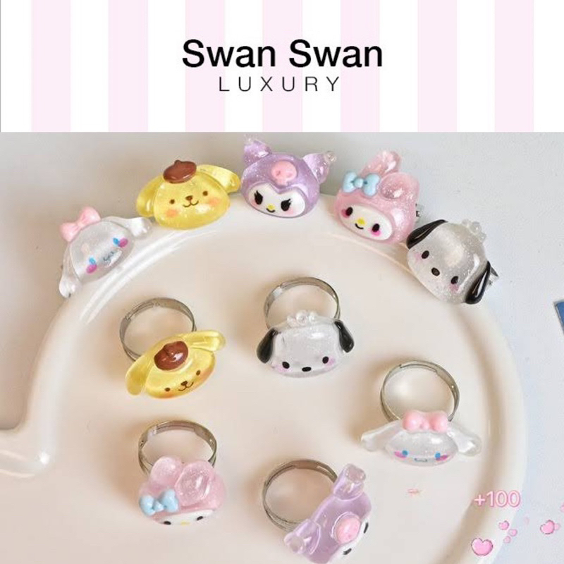 Nhẫn FreeSize Hoạ Tiết Chó Cinamonroll Melody