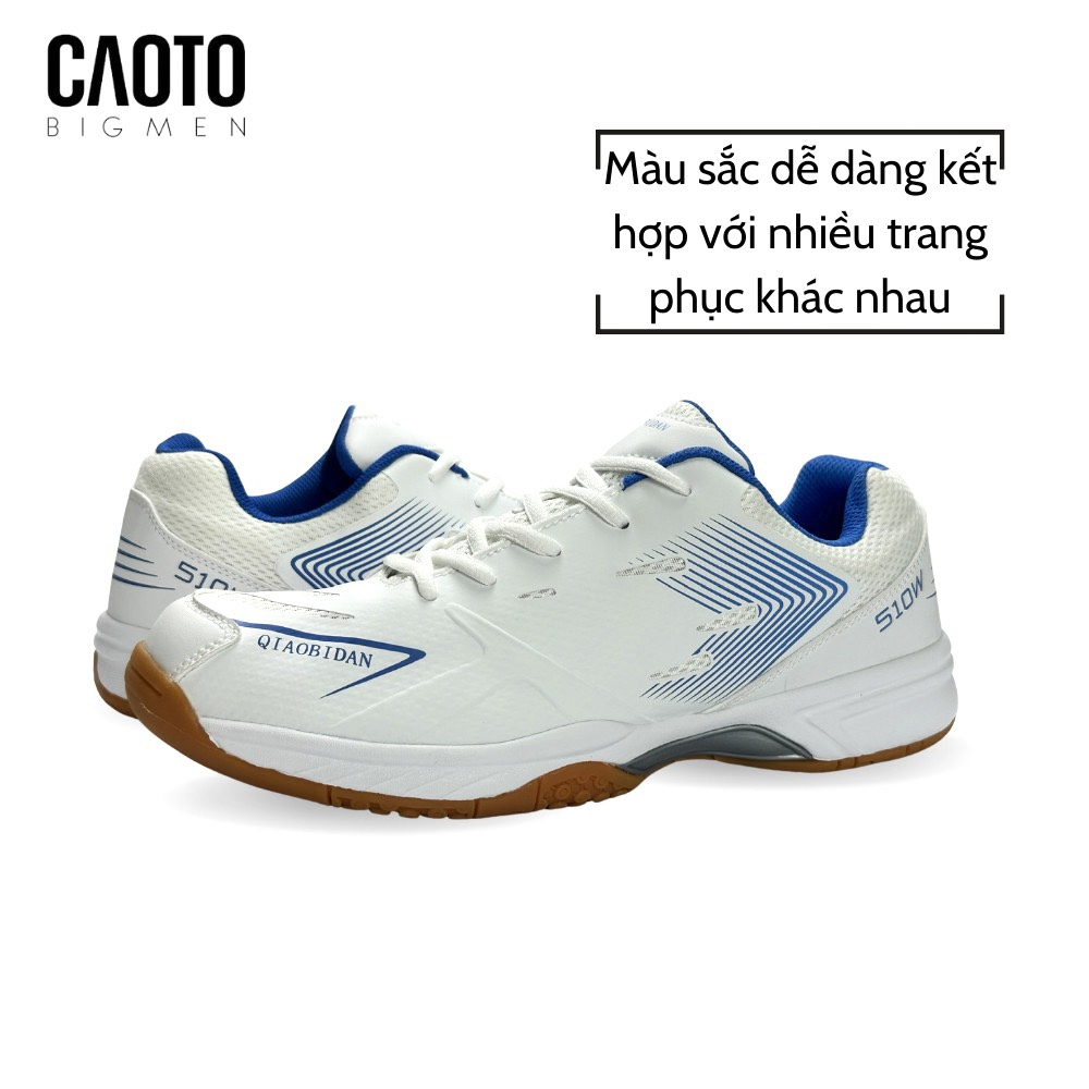 Giày Cầu Lông Bidan Màu Trắng Big Size - Giày Thể Thao Big Size Nam 45 46 47 48