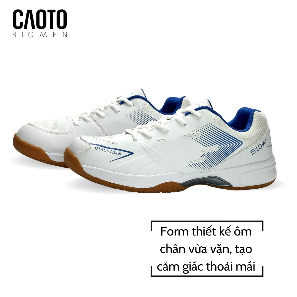 Giày Cầu Lông Bidan Màu Trắng Big Size - Giày Thể Thao Big Size Nam 45 46 47 48