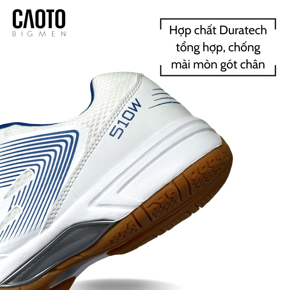 Giày Cầu Lông Bidan Màu Trắng Big Size - Giày Thể Thao Big Size Nam 45 46 47 48