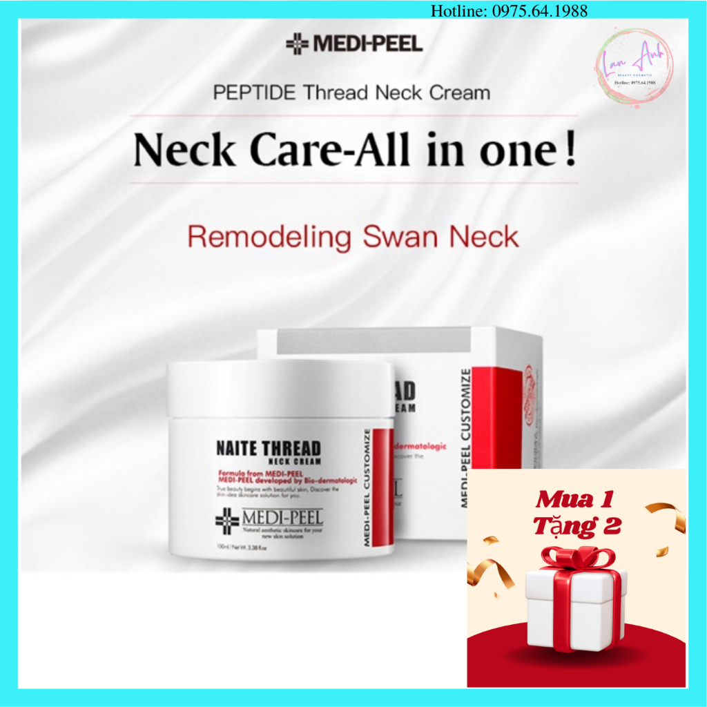 Kem Dưỡng Trắng và Phục Hồi Da Vùng Cổ Medi-Peel Premium Naite Thread Neck Cream 100ml