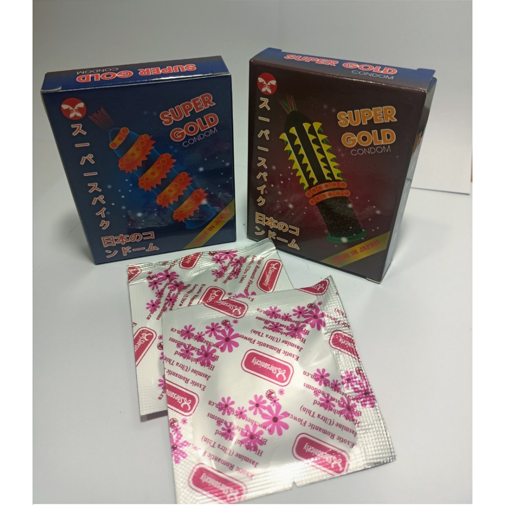 Bao Cao Su Supper Gold, BCS Siêu Gai Dài, Tăng Cảm Giác, Kéo Dài Thời Gian lâu hơn.