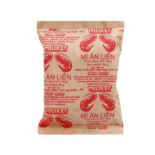 Mì tôm Miliket giấy vàng 65gr - Làm mì trộn thơm ngon với sốt Saucy
