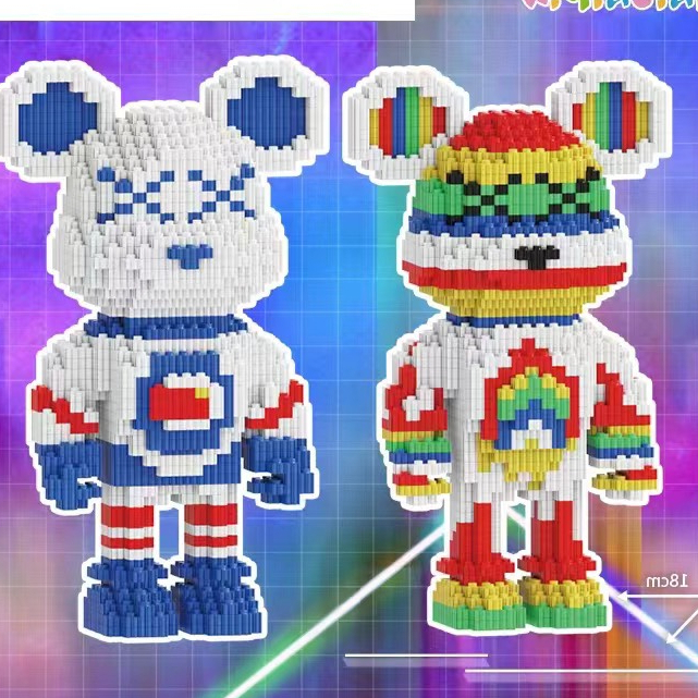 Lego gấu đôi TẶNG lego mini + búa lego