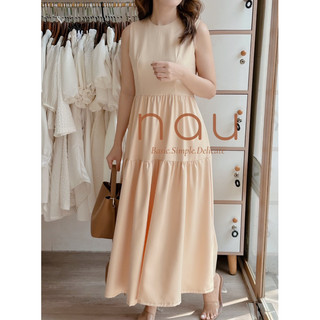 Đầm maxi tầng dáng basic