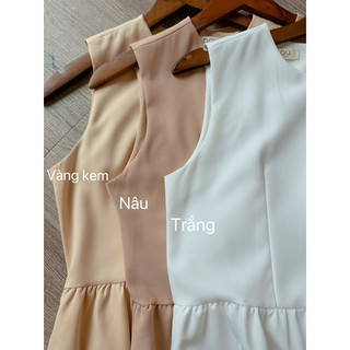 Đầm maxi tầng dáng basic