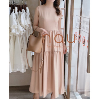Đầm maxi tầng dáng basic