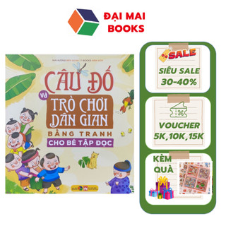 Sách - Câu đố và trò chơi dân gian bằng tranh cho bé tập đọc