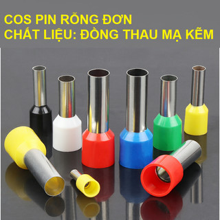 Đầu cos pin rỗng bọc nhựa 100c, cos pin rỗng,cốt kim thông,kim dài đủ kích thước