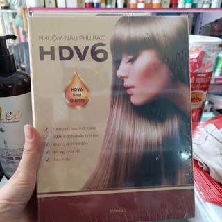 Nhuộm nâu phủ bạc Hdv6
