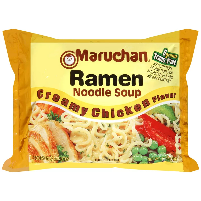 Mì gà ăn liền sốt kem Maruchan Creamy Chicken Ramen Noodles, 3 oz Packaged Soup