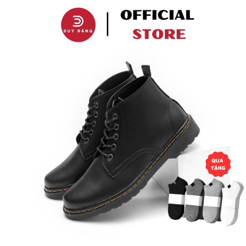 Giày đốc nam cổ lửng, giày đốc nam da mềm đế kếp đế 5cm tăng chiều cao