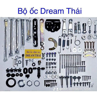 Full Bộ Ốc Xe Dream Thái / Dream Việt / Wave Alpha (100% Đầy Đủ Chi Tiết) – Xi Mạ Sáng Bóng, Chuẩn Zin, Lắp Đặt Như Mới