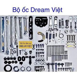 Full Bộ Ốc Xe Dream Thái / Dream Việt / Wave Alpha (100% Đầy Đủ Chi Tiết) – Xi Mạ Sáng Bóng, Chuẩn Zin, Lắp Đặt Như Mới