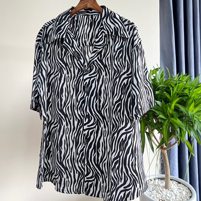 Áo sơ mi vằn FLO MENSWEAR chất liệu lụa mango cao cấp không nhăn