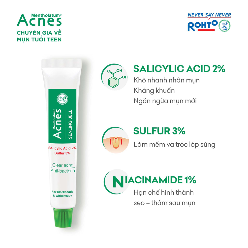 Gel Ngừa Mụn, Kháng Khuẩn Acnes Sealing Jell